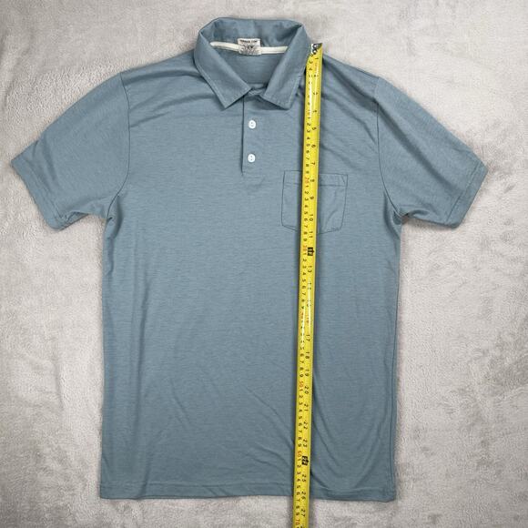 Homage Teal Short Sleeve Polo In Size Small - Picture 5 of 8